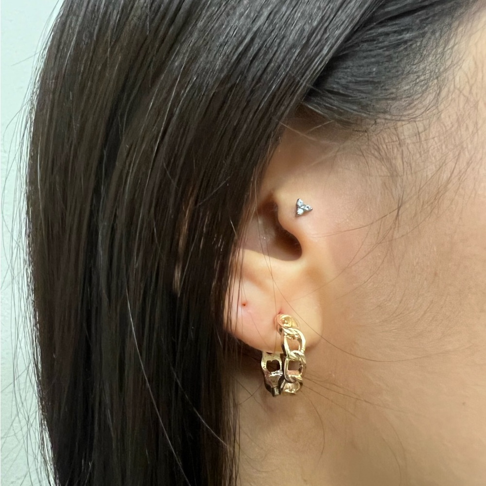Gold Color Ring Earrings
